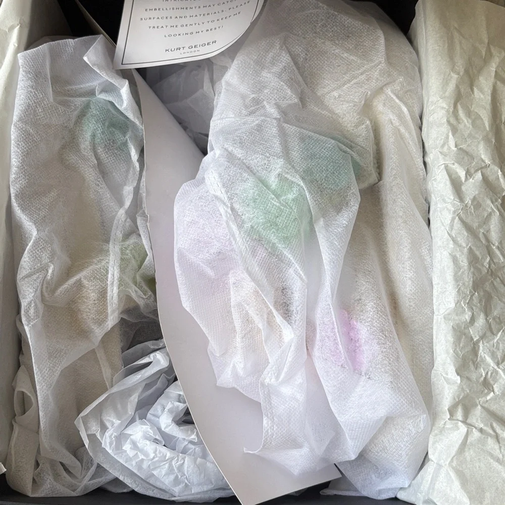 Kurt Geiger Orson Flower Sandals - Multicolor fabric summer size-8 new - Picture 10 of 11